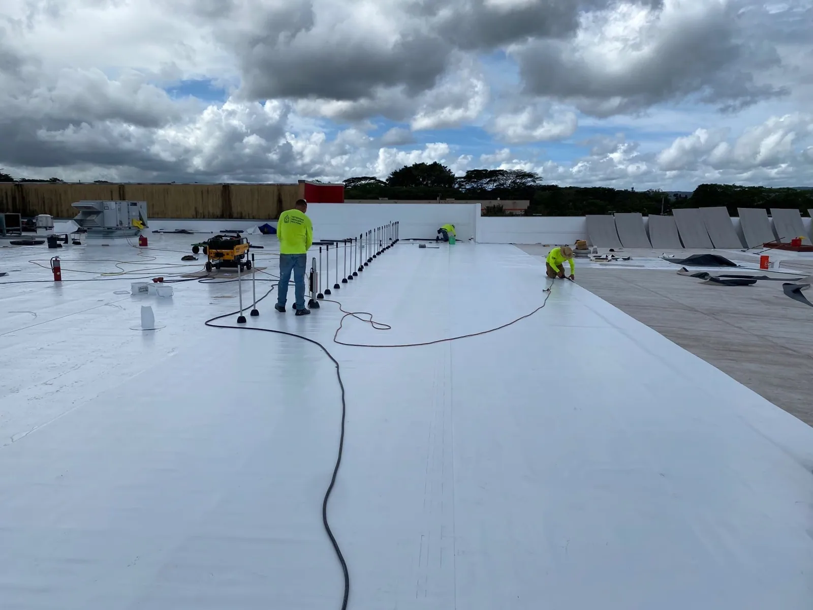 TPO roof system in Greenville, TX